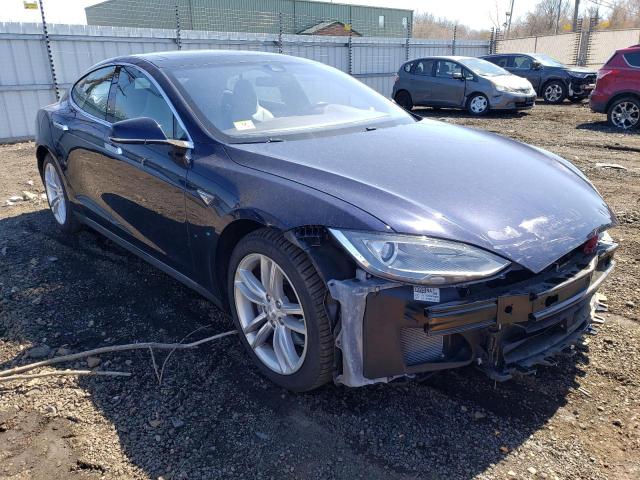 5YJSA1H18EFP58895 - 2014 TESLA MODEL S Կապույտ լուսանկար 4