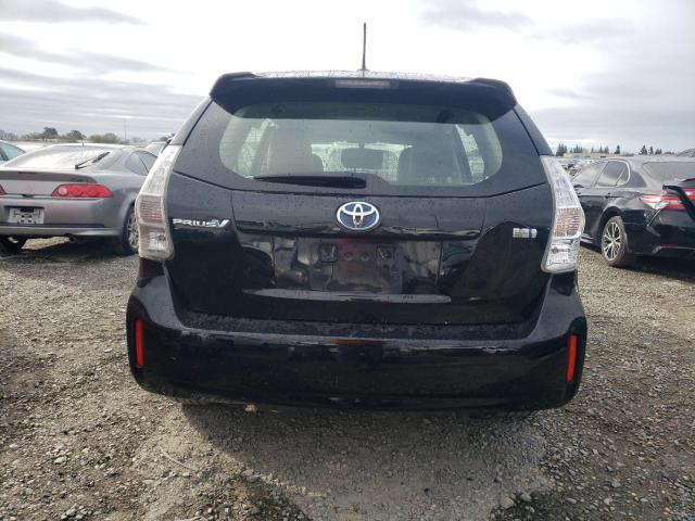 JTDZN3EU1EJ001441 - 2014 TOYOTA PRIUS V BLACK photo 6