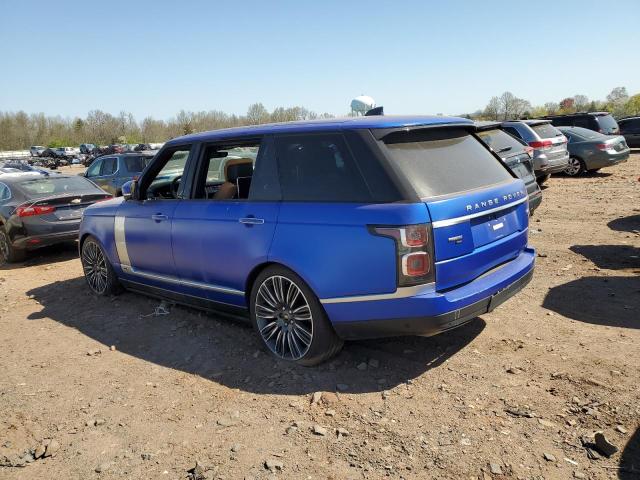 SALGV5SE5MA446689 - 2021 LAND ROVER RANGE ROVE AUTOBIOGRAPHY BLUE photo 2