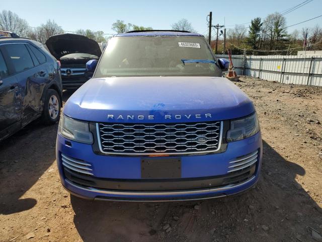 SALGV5SE5MA446689 - 2021 LAND ROVER RANGE ROVE AUTOBIOGRAPHY BLUE photo 5