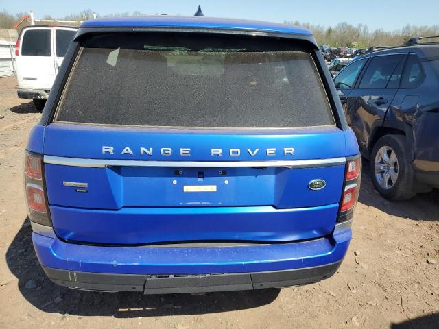 SALGV5SE5MA446689 - 2021 LAND ROVER RANGE ROVE AUTOBIOGRAPHY BLUE photo 6