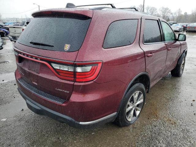 1C4RDJDG9GC455768 - 2016 DODGE DURANGO LIMITED MAROON photo 3