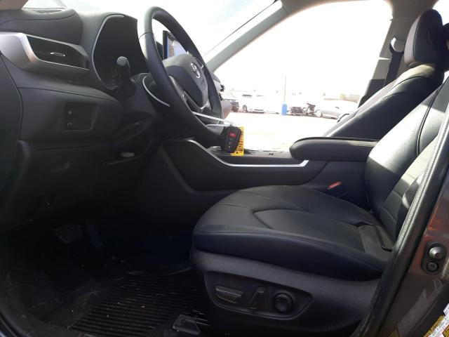 5TDHZRAH0NS120869 - 2022 TOYOTA HIGHLANDER XLE CHARCOAL photo 7