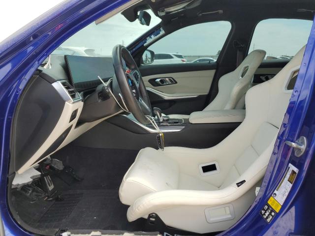 WBS43AY00PFP29456 - 2023 BMW M3 COMPETITION BLUE photo 7