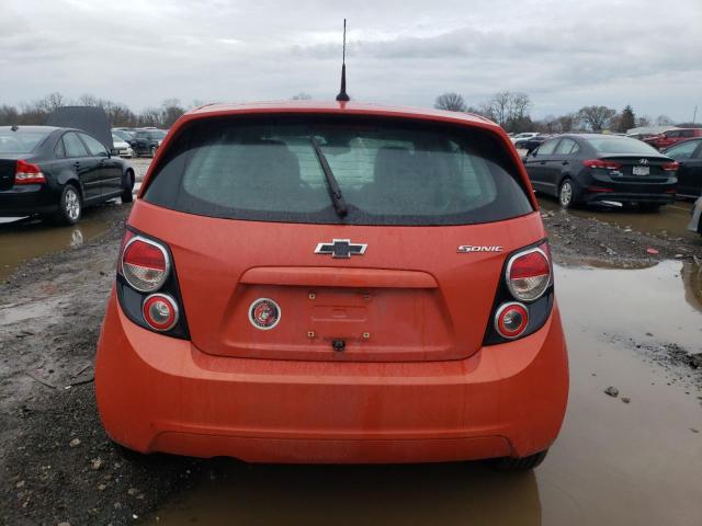 1G1JA6SH0C4111337 - 2012 CHEVROLET SONIC LS ORANGE photo 6