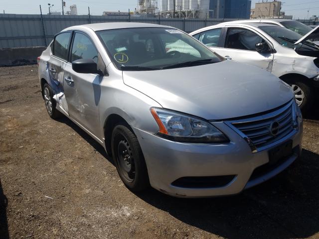 3N1AB7AP4FY275696 - 2015 NISSAN SENTRA S SILVER photo 1