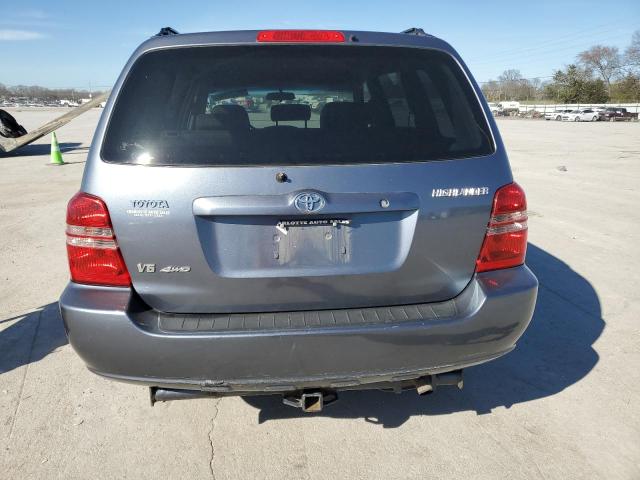 JTEHF21A010025448 - 2001 TOYOTA HIGHLANDER GRAY photo 6