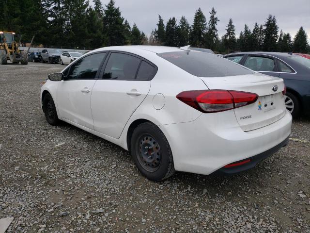 3KPFL4A72JE261594 - 2018 KIA FORTE LX WHITE photo 2