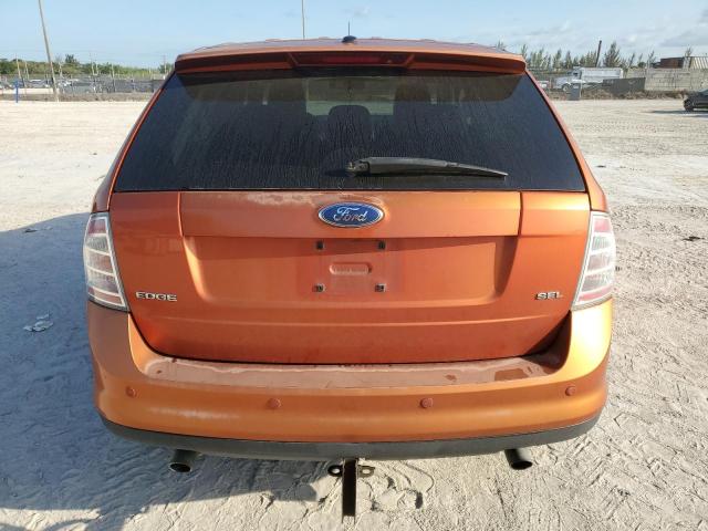 2FMDK38C77BB29644 - 2007 FORD EDGE SEL ORANGE photo 6