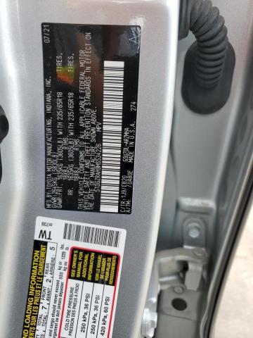 5TDGZRAH9MS534226 - 2021 TOYOTA HIGHLANDER XLE SILVER photo 14