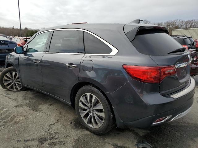 5FRYD4H4XEB003422 - 2014 ACURA MDX TECHNOLOGY CHARCOAL photo 2