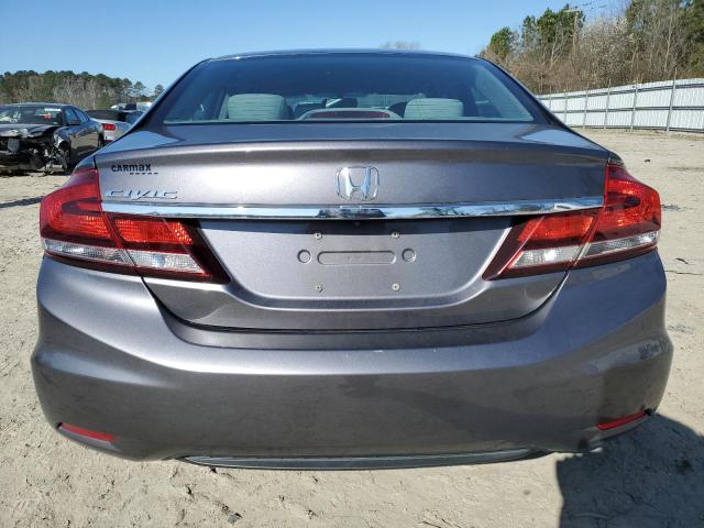 19XFB2F57FE284441 - 2015 HONDA CIVIC LX GRAY photo 6