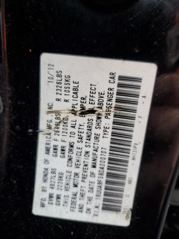 19UUA9F58DA000707 - 2013 ACURA TL TECH BLACK photo 12