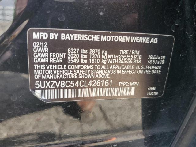 5UXZV8C54CL426161 - 2012 BMW X5 XDRIVE50I BLACK photo 12