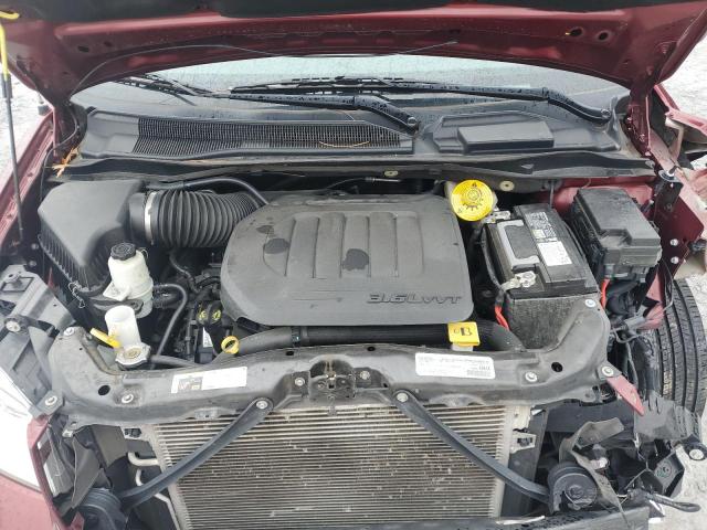 2C4RDGCG7KR774042 - 2019 DODGE GRAND CARA SXT BURGUNDY photo 11