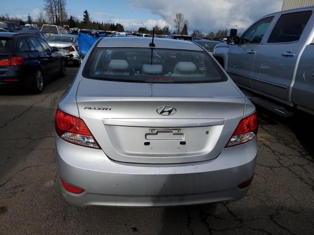 KMHCT4AE2CU236938 - 2012 HYUNDAI ACCENT GLS SILVER photo 6