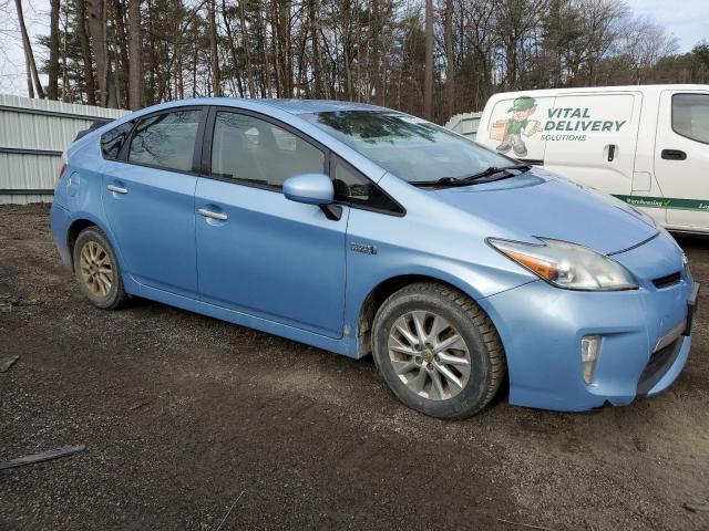 JTDKN3DP2C3001902 - 2012 TOYOTA PRIUS PLUG BLUE photo 4