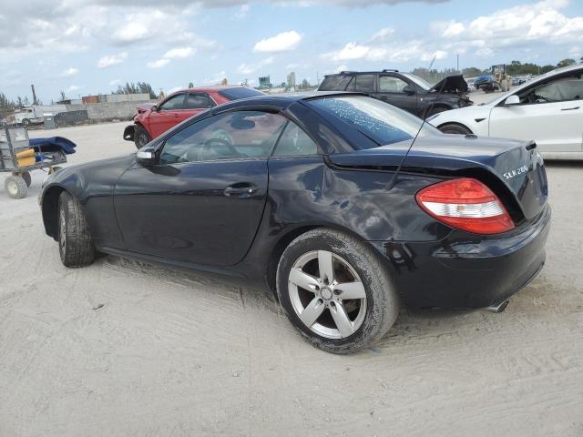 WDBWK54F58F181037 - 2008 MERCEDES-BENZ SLK 280 BLACK photo 2