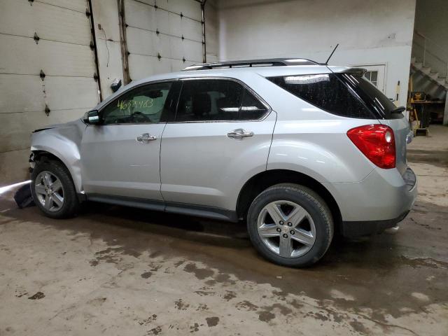 2GNFLHE38F6333640 - 2015 CHEVROLET EQUINOX LTZ SILVER photo 2