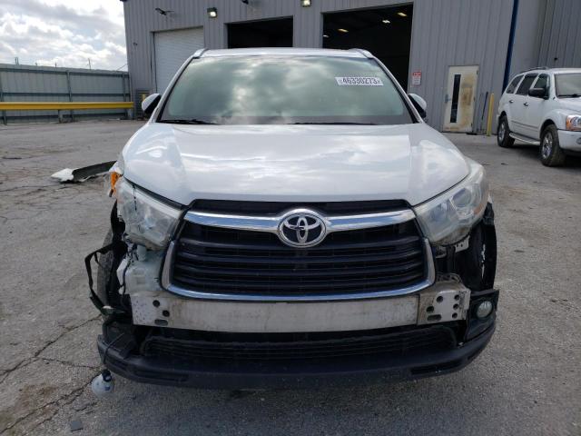 5TDJKRFH9FS080114 - 2015 TOYOTA HIGHLANDER XLE Սպիտակ լուսանկար 5