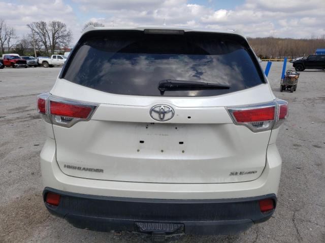 5TDJKRFH9FS080114 - 2015 TOYOTA HIGHLANDER XLE Սպիտակ լուսանկար 6