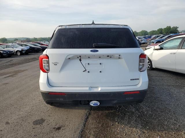 1FM5K8AB8MGC02219 - 2021 FORD EXPLORER POLICE INTERCEPTOR WHITE photo 6