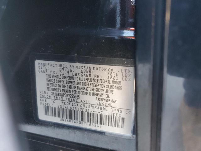 3N1AB7AP0KY225565 - 2019 NISSAN SENTRA S BLACK photo 12