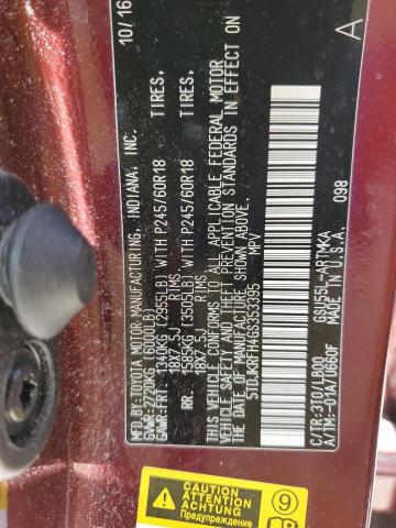 5TDJKRFH4GS353395 - 2016 TOYOTA HIGHLANDER XLE بني صورة 14