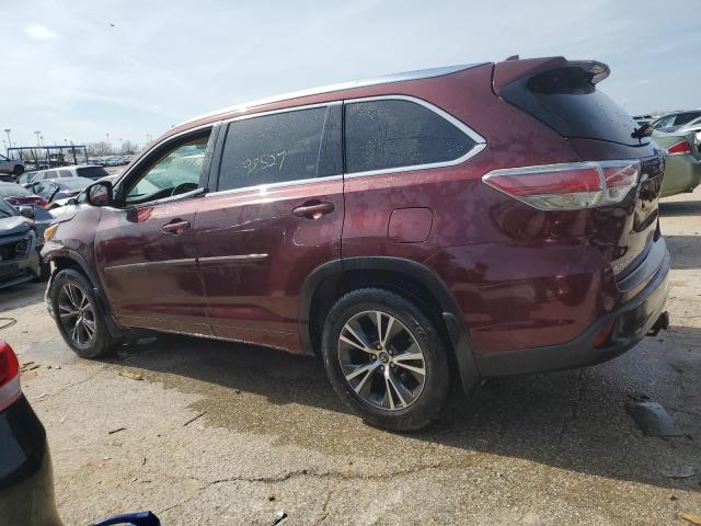 5TDJKRFH4GS353395 - 2016 TOYOTA HIGHLANDER XLE بني صورة 2