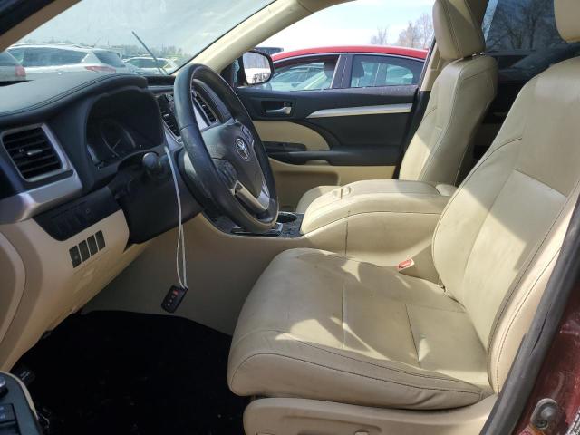 5TDJKRFH4GS353395 - 2016 TOYOTA HIGHLANDER XLE بني صورة 7