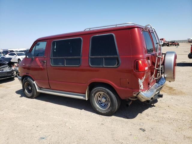 2B6HB21X3SK515472 - 1995 DODGE RAM VAN B2500 RED photo 2