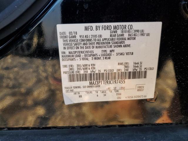 MAJ3P1TE9JC197455 - 2018 FORD ECOSPORT SE 灰色 照片 13