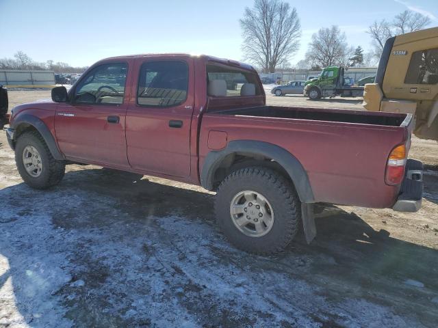 5TEGN92N34Z356123 - 2004 TOYOTA TACOMA DOUBLE CAB PRERUNNER RED photo 2