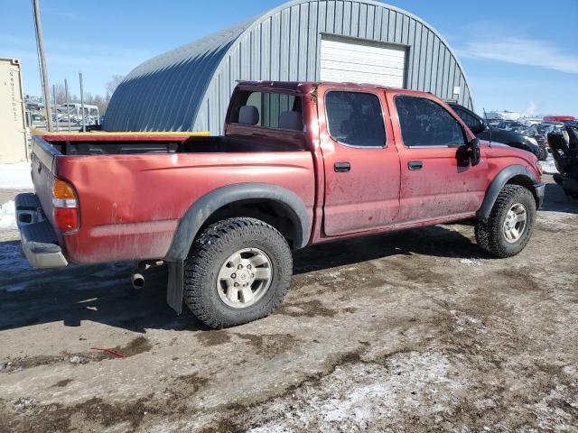 5TEGN92N34Z356123 - 2004 TOYOTA TACOMA DOUBLE CAB PRERUNNER RED photo 3