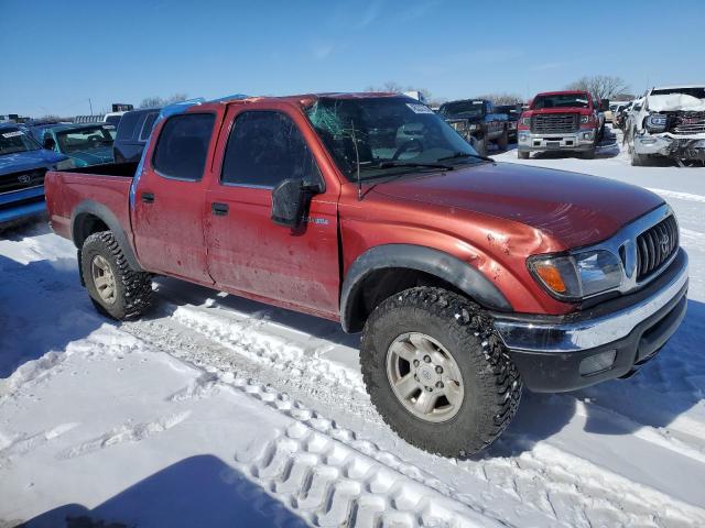 5TEGN92N34Z356123 - 2004 TOYOTA TACOMA DOUBLE CAB PRERUNNER RED photo 4