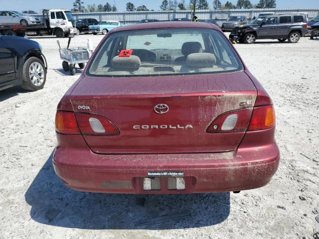 1NXBR12E7YZ396148 - 2000 TOYOTA COROLLA VE MAROON photo 6