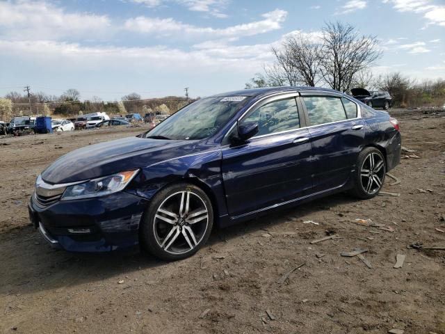 1HGCR2F14HA073877 - 2017 HONDA ACCORD SPORT SPECIAL EDITION BLUE photo 1