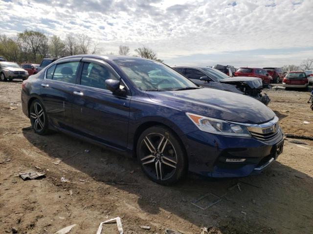 1HGCR2F14HA073877 - 2017 HONDA ACCORD SPORT SPECIAL EDITION BLUE photo 4