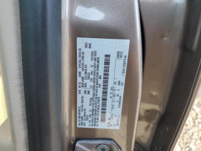 5LMCJ2C93KUL11975 - 2019 LINCOLN MKC SELECT Շագանակագույն լուսանկար 13