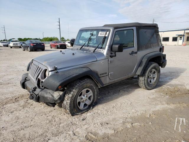 1C4AJWAGXFL718002 - 2015 JEEP WRANGLER SPORT SILVER photo 1