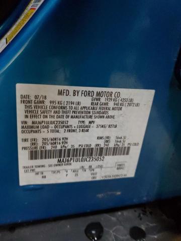 MAJ6P1UL0JC235052 - 2018 FORD ECOSPORT SE 蓝色 照片 13