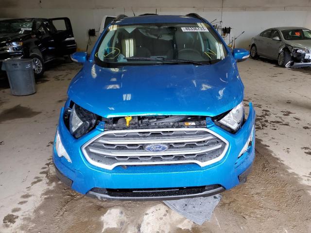 MAJ6P1UL0JC235052 - 2018 FORD ECOSPORT SE BLUE photo 5