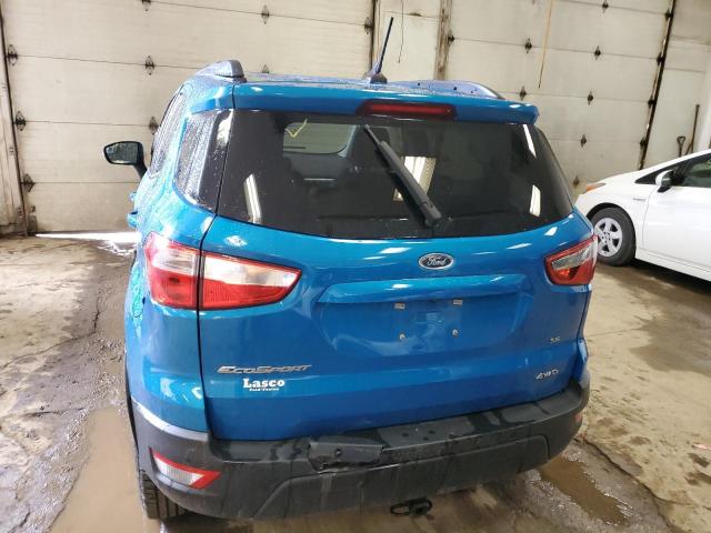 MAJ6P1UL0JC235052 - 2018 FORD ECOSPORT SE 蓝色 照片 6