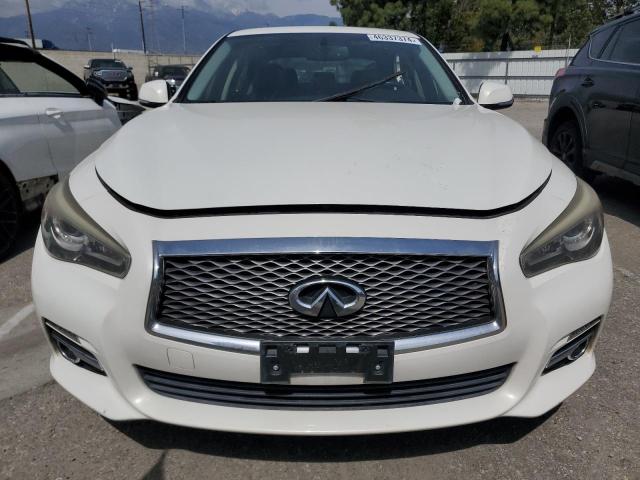 JN1BV7AP7EM671344 - 2014 INFINITI Q50 BASE WHITE photo 5