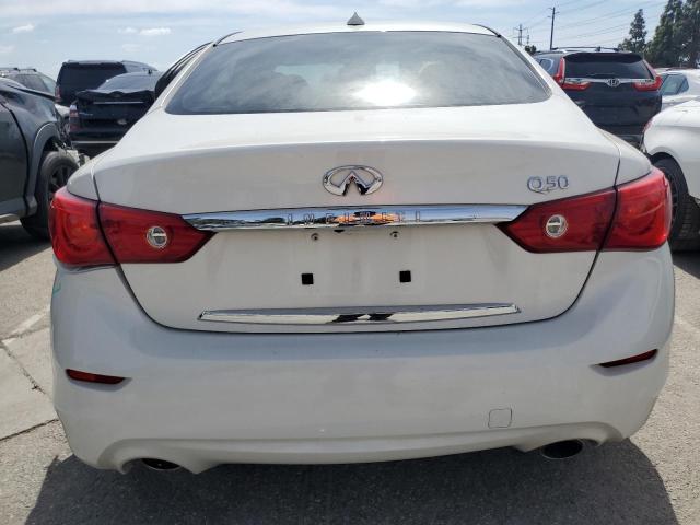 JN1BV7AP7EM671344 - 2014 INFINITI Q50 BASE WHITE photo 6