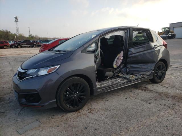 3HGGK5H60KM725744 - 2019 HONDA FIT SPORT GRAY photo 1