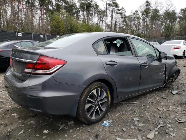 19XFB2F96DE285029 - 2013 HONDA CIVIC EXL GRAY photo 3