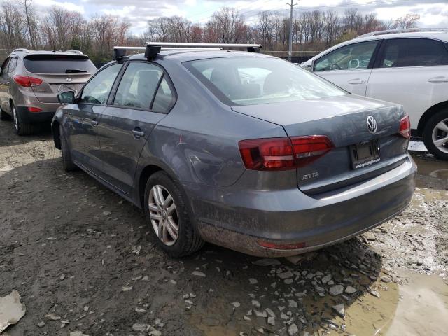 3VW2B7AJ6JM257730 - 2018 VOLKSWAGEN JETTA S GRAY photo 2