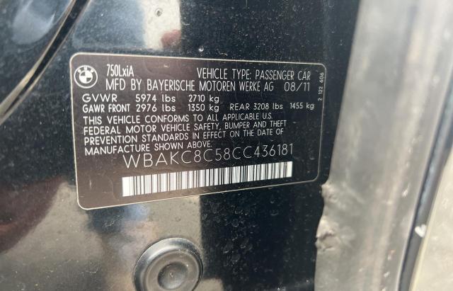WBAKC8C58CC436181 - 2012 BMW ALPINA B7 LXI GRAY photo 10