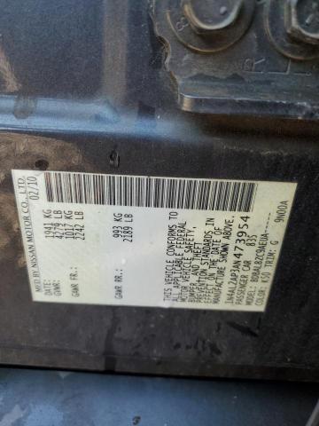 1N4AL2AP3AN473954 - 2010 NISSAN ALTIMA BASE 灰色 照片 12